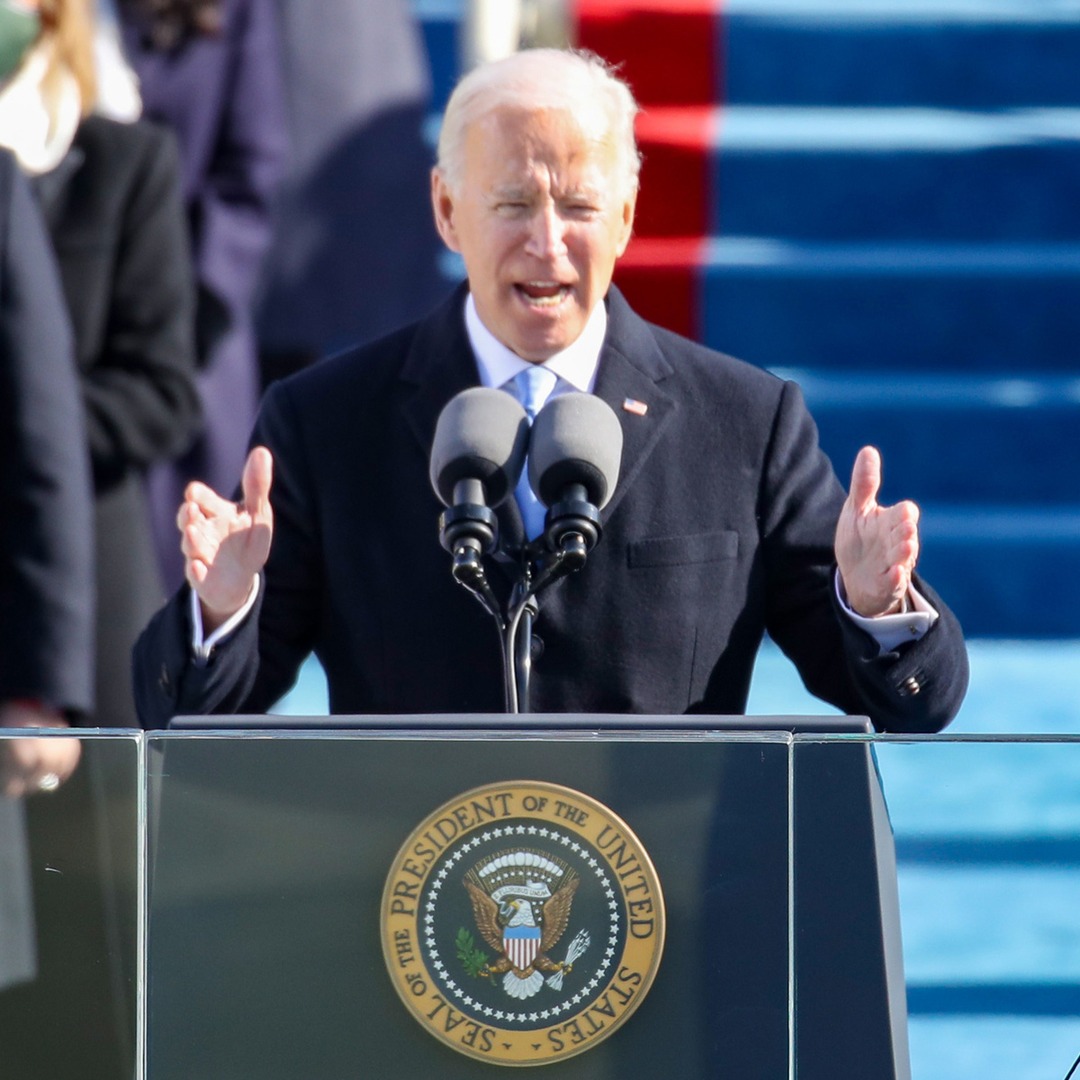 A New Dawn, a New Day: President Joe Biden Sends Message of Unity and Hope in His Inauguration Speech - E! Online - NewsOpener A New Dawn, a New Day: President Joe Biden Sends Message of Unity and Hope in His Inauguration Speech - E! Online